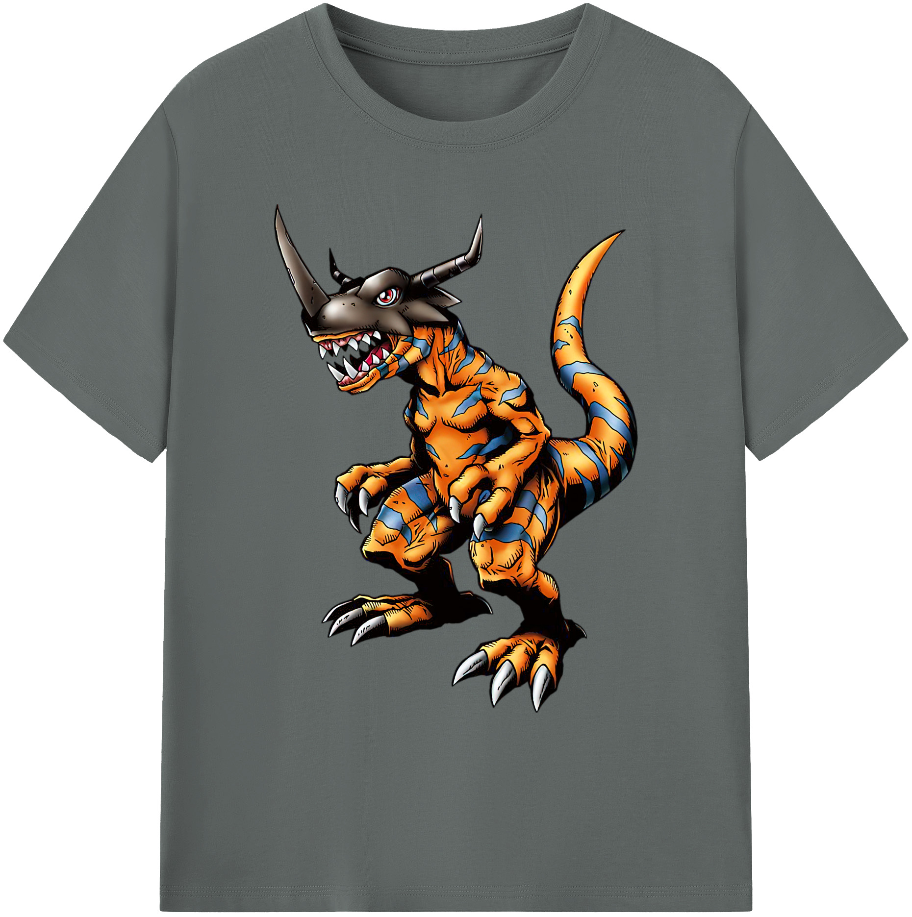 （画像用） Digimon デジタルモンスター/デジモン 綿100％ メンズ半袖Tシャツ｜肌触りやわらか＆通気性